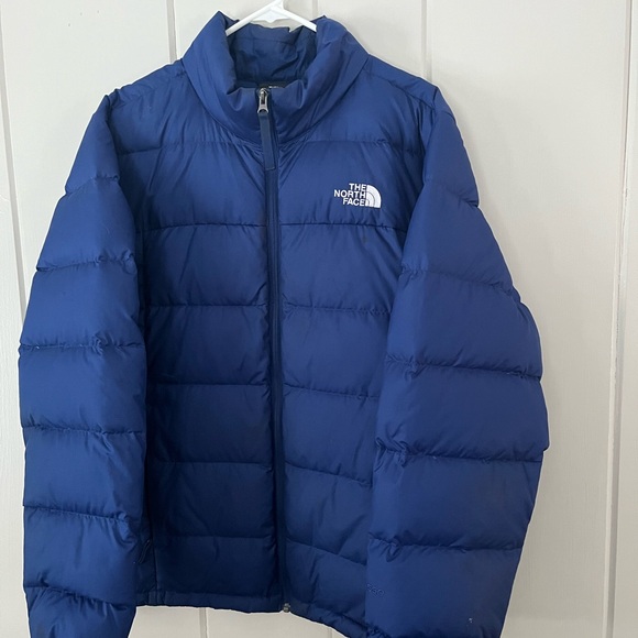 The North Face Blue Puffer Jacket - Picture 1 of 4